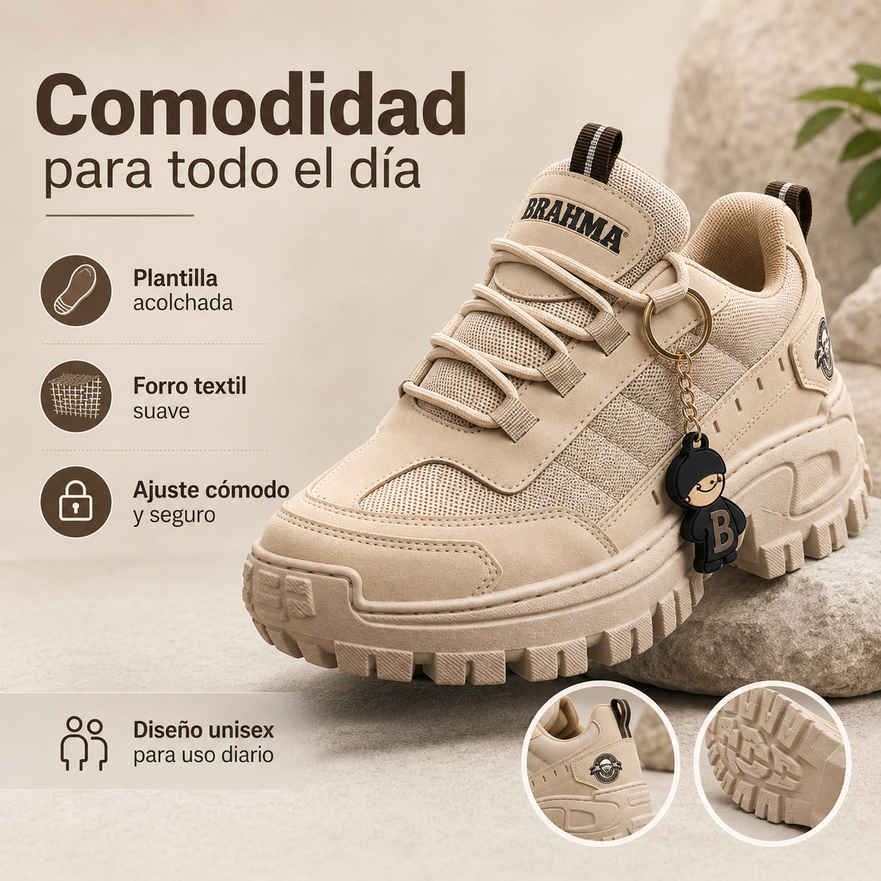 Tenis Brahma Monster Unisex — Estilo, comodidad y resistencia para todos los días